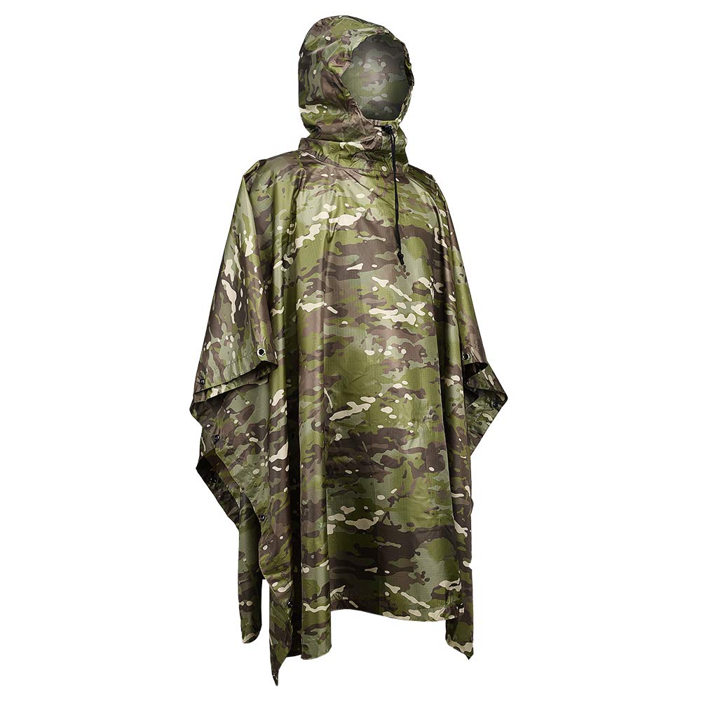 Outdoor Hunting Prints - Respirável Tactical Camouflage Raincoat, Impermeável Poncho