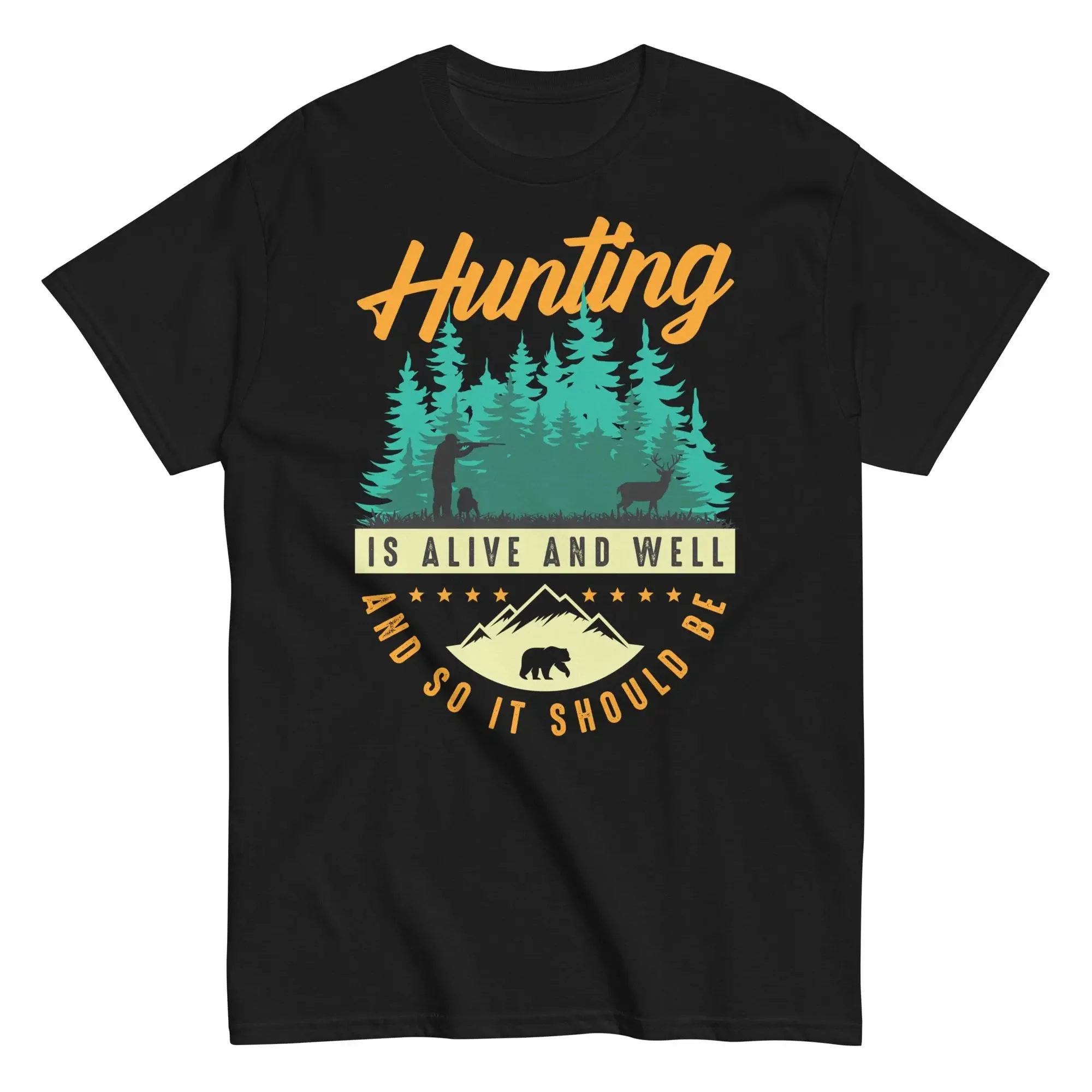 Wildman Hunting & Outdoor Photos - Camiseta 'Eu Devia Estar Caçando' com
