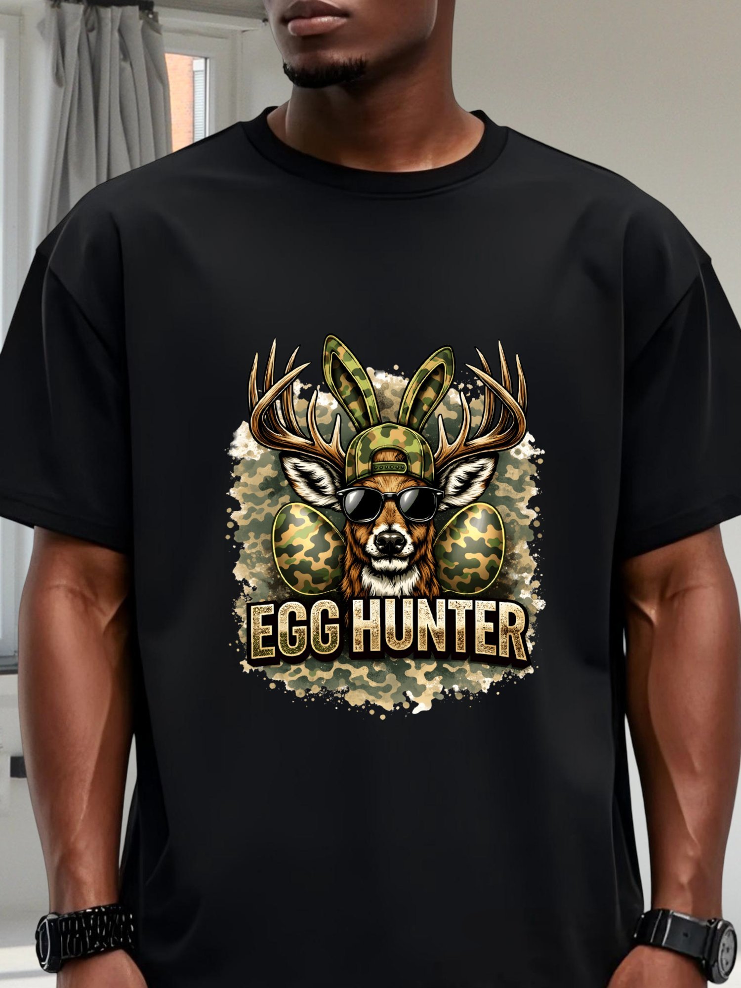 Camiseta Preta Camuflada para  - Wildman Hunting & Outdoor Photos avaliação e preço